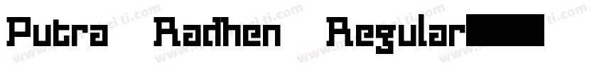 Putra Radhen Regular字体转换